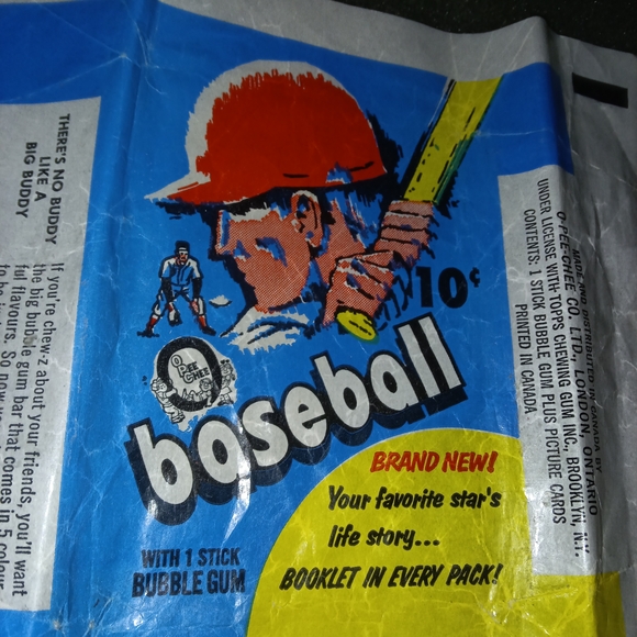 1971 Topps Opee Chee Baseball Trading Card Wrapper - - Picture 2 of 2